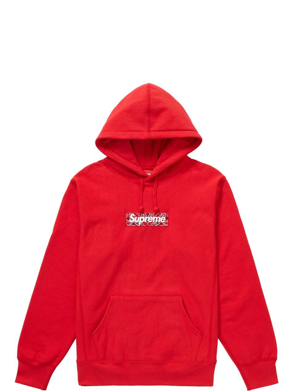 Supreme Red Hoodie | Bandana Box Logo → Køb online her