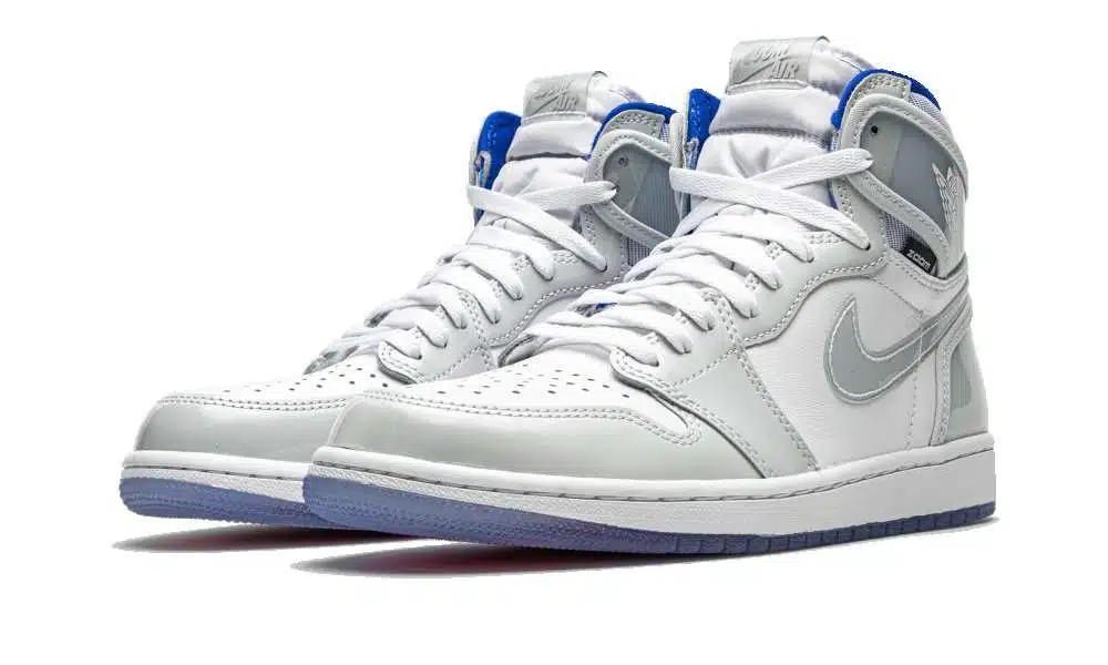 Jordan 1 Retro High Zoom White "Racer Blue" - Billede 2