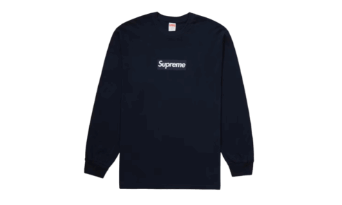 Supreme Box Logo L/S Tee "Navy"