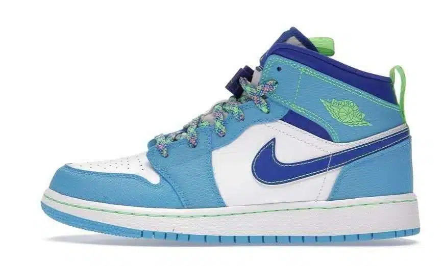 Jordan 1 Mid "Sprite Blue"