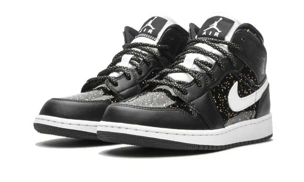 Jordan 1 Mid "Black Speckle" - Billede 2