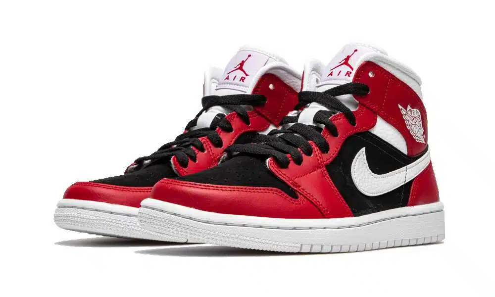 Jordan 1 Mid "Gym Red Black" - Billede 2