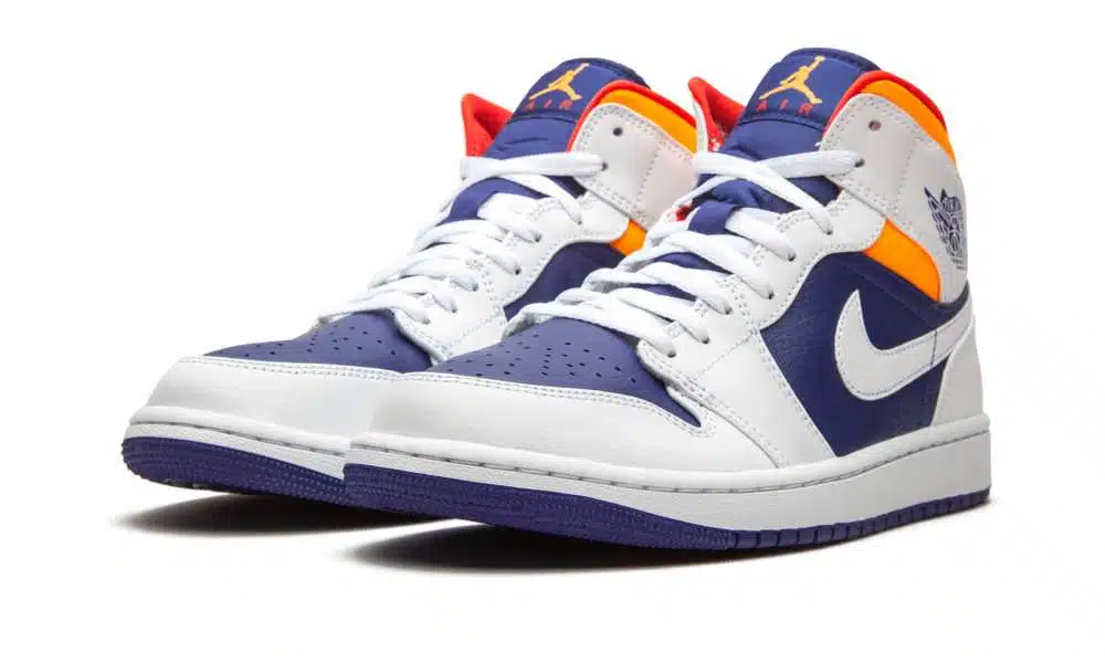 Jordan 1 Mid "Laser Orange/Royal Blue" - Billede 2
