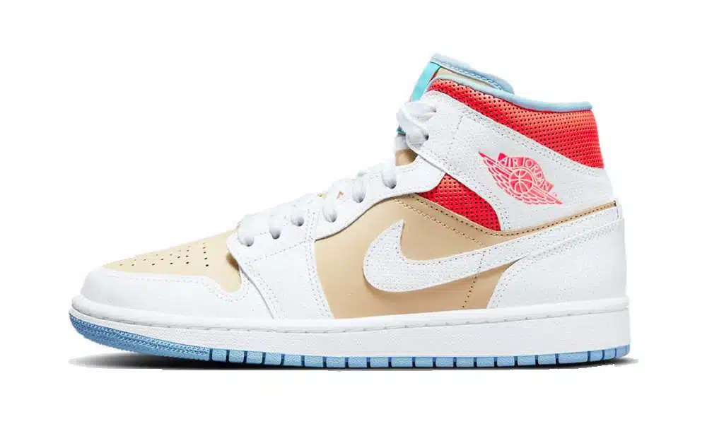 Jordan 1 Mid "White Sesame"