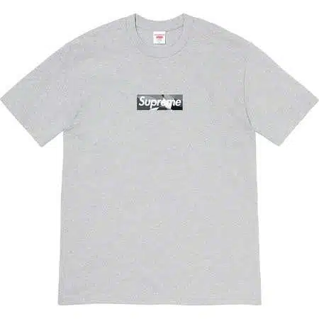 Supreme x Emilio Pucci Box Logo Tee "Heather Grey/Black"