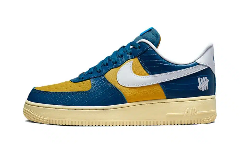 Air Force 1 x Undefeated "5 On It Blue/Yellow"