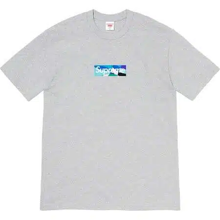 Supreme x Emilio Pucci Box Logo Tee "Heather Grey/Blue"