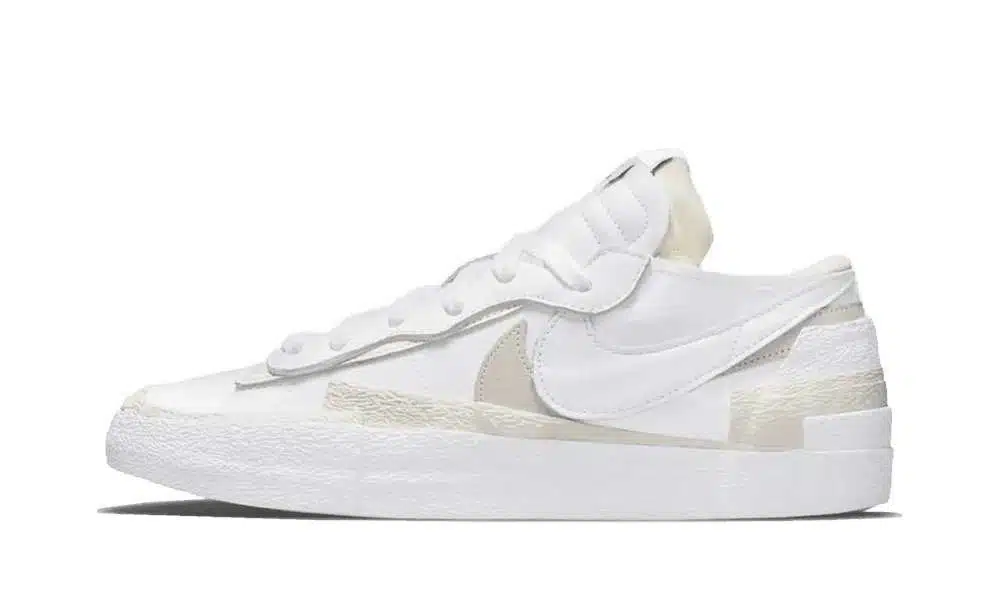 Blazer Low x Sacai "White Patent Leather"
