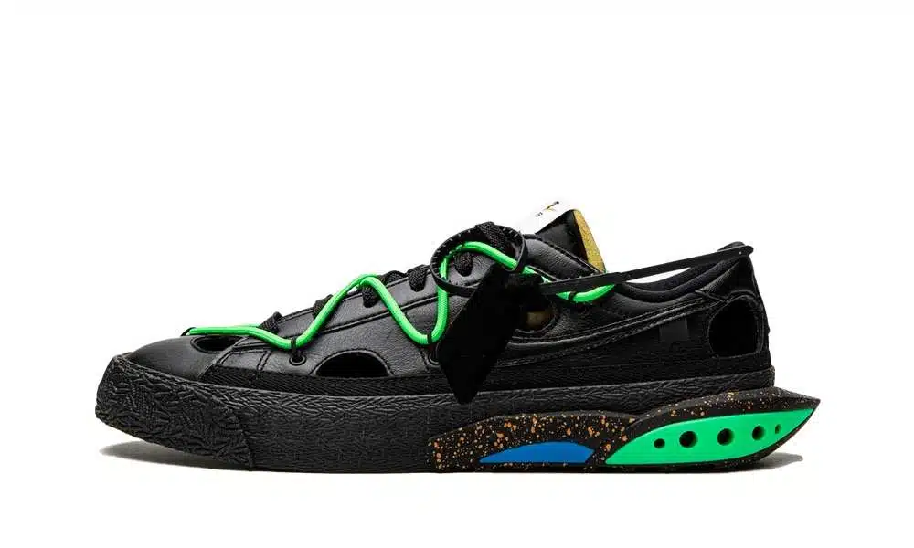 Blazer Low x Off-White "Black Electro Green"
