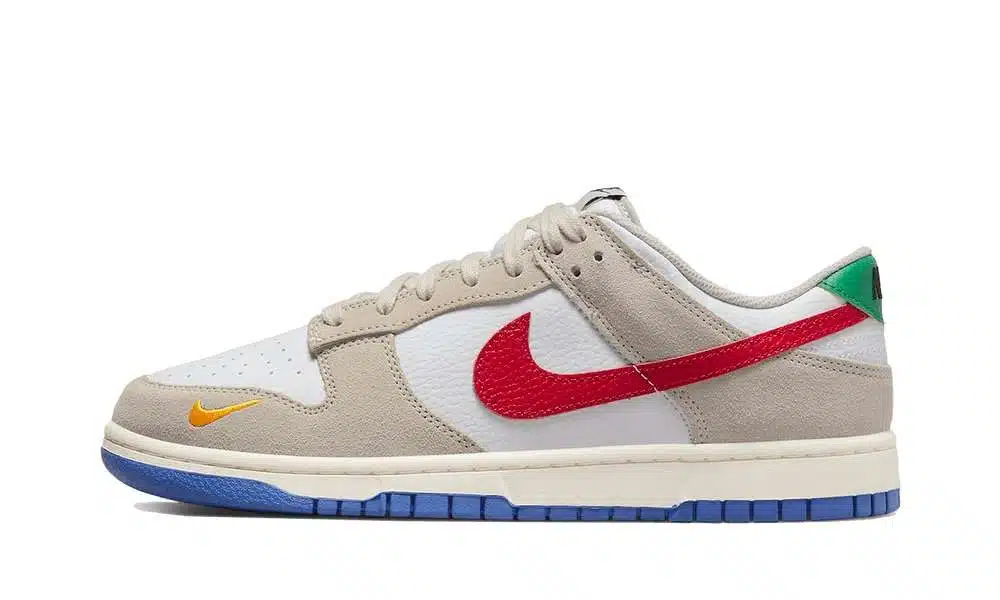 Dunk Low "Light Iron Ore Red Blue"