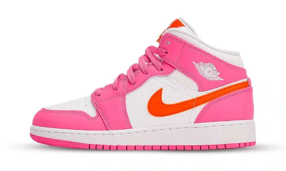 Jordan 1 Mid "Pinksicle Safety Orange"