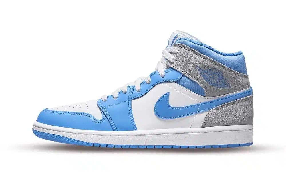 Jordan 1 Mid "University Blue Grey"