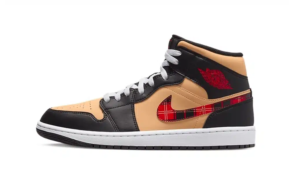 Jordan 1 Mid "Tartan Swoosh"